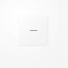 Jung LS990KO5WWM Wippe mit Lichtleiter, Duroplast lackiert, Serie LS, schneeweiß matt