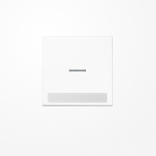 Jung LS990NAKO5WW Wippe mit Lichtleiter, mit Schriftfeld, Duroplast, Serie LS, alpinweiß