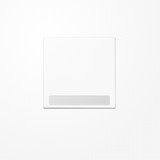 Jung LS990NAWW Wippe, mit Schriftfeld, Duroplast, Serie LS, alpinweiß