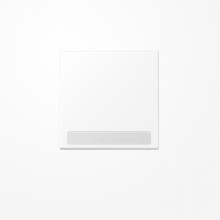 Jung LS990NAWWM Wippe, mit Schriftfeld, Duroplast lackiert, Serie LS, schneeweiß matt