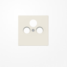 Jung LS990SAT Abdeckung für Universal-Sat/BK-Dosen 1fach, Thermoplast, Serie LS, weiß