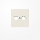 Jung LS990TV Abdeckung für Antennendosen 1fach, Thermoplast, Serie LS, weiß