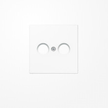 Jung LS990TVWW Abdeckung für Antennendosen 1fach, Thermoplast, Serie LS, alpinweiß