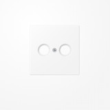 Jung LS990TVWWM Abdeckung für Antennendosen 1fach, Thermoplast lackiert, Serie LS, schneeweiß matt