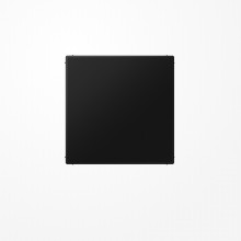 Jung LS994BSWMPL Blind-Abdeckung (gerastet) Zentralplatte, Thermoplast lackiert, Serie LS, graphitschwarz matt