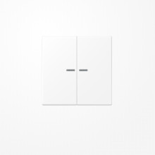 Jung LS995KO5WWM Wippe mit Lichtleiter, Duroplast lackiert, Serie LS, schneeweiß matt