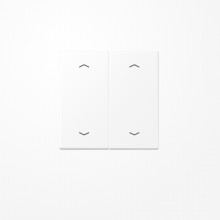 Jung LS995MPWWM Wippe, mit 4 Pfeilsymbolen, Duroplast lackiert, Serie LS, schneeweiß matt