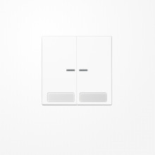 Jung LS995NAKO5WW Wippe mit Lichtleiter, mit Schriftfeld, Duroplast, Serie LS, alpinweiß