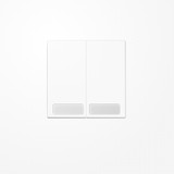 Jung LS995NAWW Wippe, mit Schriftfeld, Duroplast, Serie LS, alpinweiß