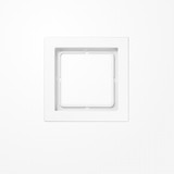 Jung LSD981WW Rahmen 1fach, senkrechte und waagerechte Montage, Duroplast, LS-DESIGN, alpinweiß