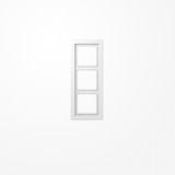 Jung LSD983BFWW Rahmen 3fach, senkrechte und waagerechte Montage, Thermoplast, LS-DESIGN, alpinweiß