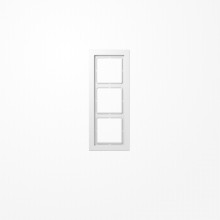 Jung LSD983WW Rahmen 3fach, senkrechte und waagerechte Montage, Duroplast, LS-DESIGN, alpinweiß