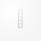 Jung LSD985WW Rahmen 5fach, senkrechte und waagerechte Montage, Duroplast, LS-DESIGN, alpinweiß