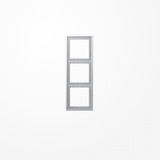 Jung LSZAL983BF Rahmen 3fach, senkrechte und waagerechte Montage, Thermoplast lackiert, LS ZERO, Aluminium