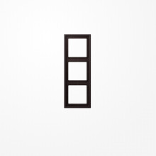 Jung LSZAL983BFD Rahmen 3fach, senkrechte und waagerechte Montage, Thermoplast lackiert, LS ZERO, dark (lackiertes Aluminium)