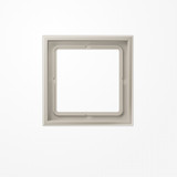 Jung LSZES981BF Rahmen 1fach, senkrechte und waagerechte Montage, Thermoplast lackiert, LS ZERO, Edelstahl