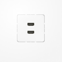 Jung MACD1133WW HDMI, MultimediaAnschlussystem 2xHDMI, Serie CD, alpinweiß