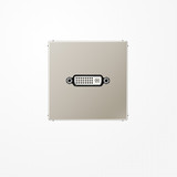 Jung MAES1193 DVI, MultimediaAnschlussystem DVI, Serie LS, Edelstahl