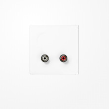 Jung MALS1021WW CinchAudio, MultimediaAnschlussystem Cinch Audio, Serie LS, alpinweiß