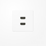 Jung MALS1133WW HDMI, MultimediaAnschlussystem 2xHDMI, Serie LS, alpinweiß