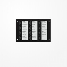 Jung MBT2424SW KNX Melde- und Bedientableau, Glas schwarz