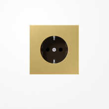 Jung ME1520C SCHUKO-Steckdose, 16 A 250 V ~, Messing, Serie LS, Messing classic