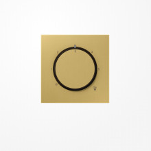 Jung ME1749C Abdeckung für Thermostat, Messing, Serie LS, Messing classic