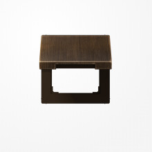 Jung ME2990KLAT Klappdeckel mit Rückstellfeder, Messing, Serie LS, Messing antik