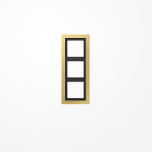 Jung MED2983C Rahmen 3fach, senkrechte und waagerechte Montage, Messing, LS-DESIGN, Messing classic