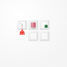 Jung NRSAS0834-2WW Notrufset mit USV, Serie AS, alpinweiß