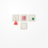 Jung NRSAS0834 Notrufset, Serie AS, weiß