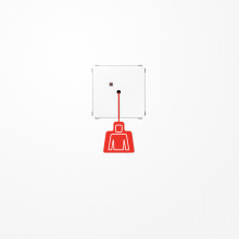 Jung NRSCD0834ZTWW Notrufsystem Zugtaster, Serie CD, alpinweiß