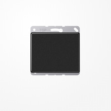 Jung SL561BSW Blind-Abdeckung (gerastet), Aluminium lackiert, Serie SL, schwarz