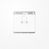 Jung SL562WW Abdeckung für 2 Rundsteckverbinder bis 18,5mm Ø  1fach, Aluminium lackiert, Serie SL, alpinweiß