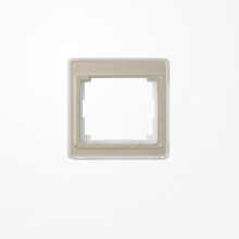 Jung SL581GB Rahmen 1fach, senkrechte Montage, Acrylglas, SL 500, gold-bronze