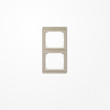 Jung SL582GB Rahmen 2fach, senkrechte Montage, Acrylglas, SL 500, gold-bronze