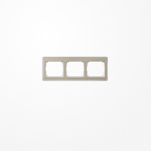 Jung SL5830GB Rahmen 3fach, waagerechte Montage, Acrylglas, SL 500, gold-bronze