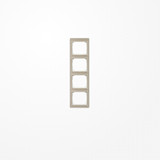 Jung SL584GB Rahmen 4fach, senkrechte Montage, Acrylglas, SL 500, gold-bronze