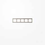 Jung SL5850GB Rahmen 5fach, waagerechte Montage, Acrylglas, SL 500, gold-bronze