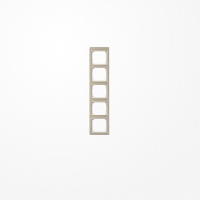 Jung SL585GB Rahmen 5fach, senkrechte Montage, Acrylglas, SL 500, gold-bronze