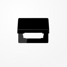 Jung SL590KLSW Klappdeckel, Aluminium lackiert, Serie SL, schwarz