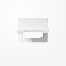 Jung SL590KLWW Klappdeckel, Aluminium lackiert, Serie SL, alpinweiß