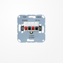 Jung SLA2WW Stereo-Lautsprecher-Anschlussdose 25 V ~, 60 V DC, alpinweiß