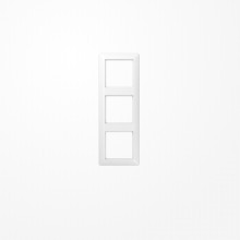 Jung SPAS583WW Rahmen 3fach, senkrechte und waagerechte Montage, Duroplast antimikrobiell, AS 500, alpinweiß