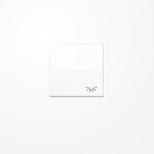 Jung SPAS591LWW Wippe, Symbol Licht, Duroplast antimikrobiell, Serie AS, alpinweiß