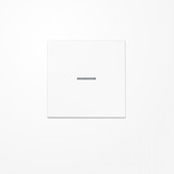 Jung SPLS101KO5WW Wippe mit Lichtleiter für Taster 1fach, Duroplast antimikrobiell, F10, Serie LS, alpinweiß