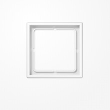 Jung SPLS981WW Rahmen 1fach, senkrechte und waagerechte Montage, Duroplast antimikrobiell, LS 990, alpinweiß