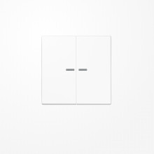 Jung SPLS995KO5WW Wippe mit Lichtleiter, Duroplast antimikrobiell, Serie LS, alpinweiß