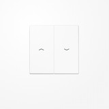 Jung SPLS995PWW Wippe, mit Pfeilsymbolen, Duroplast antimikrobiell, Serie LS, alpinweiß