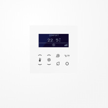 Jung TRDLS923028WW Raumtemperaturregler Fan Coil, 2-Rohr, 230 V ~, Serie LS, alpinweiß